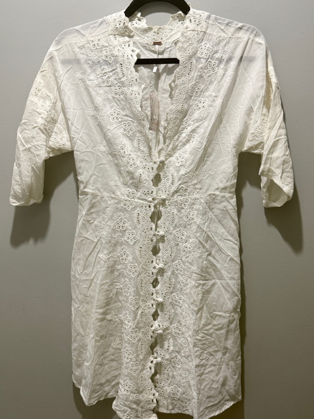 NWT Free People Embroidery Tunic - White Retail $229.99US - Picture 2 of 10